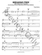 Breaking Free piano sheet music cover